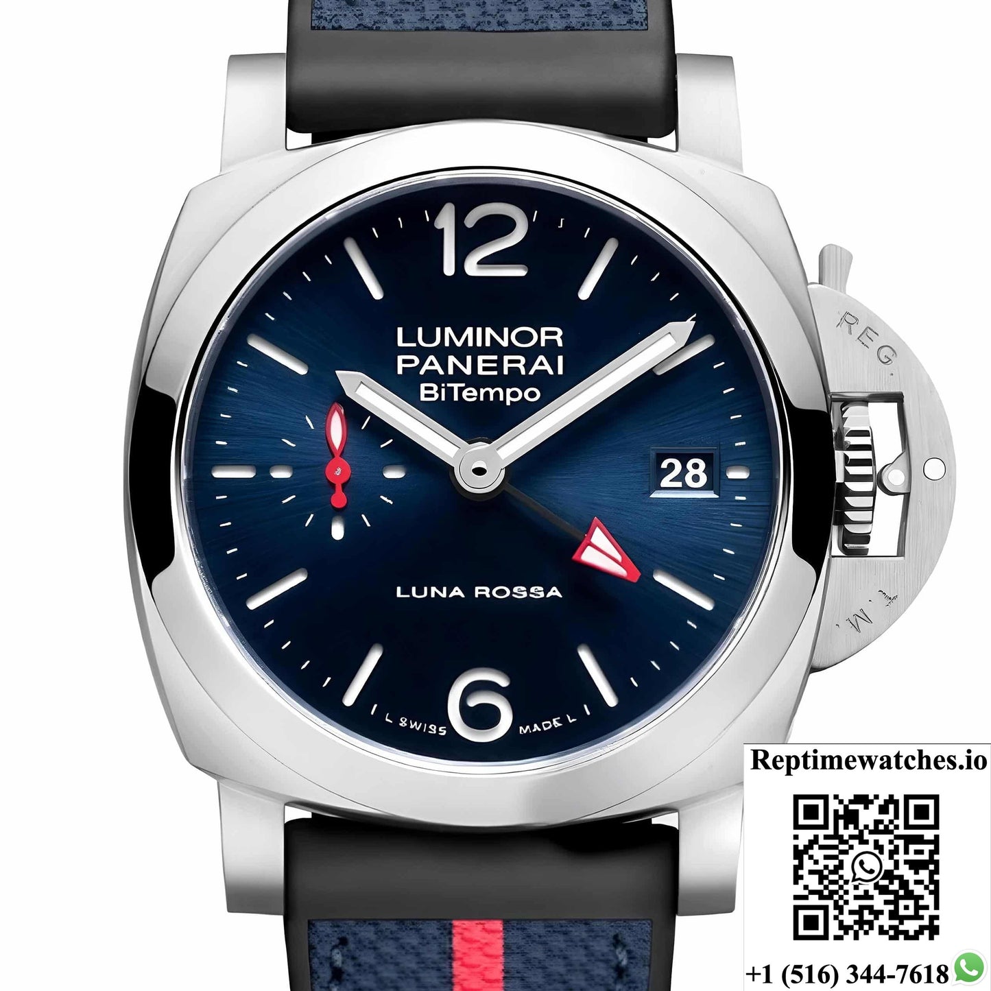 Panerai Luminor Pam01404 Vs Factory Blue Dial-Rep Time Watches