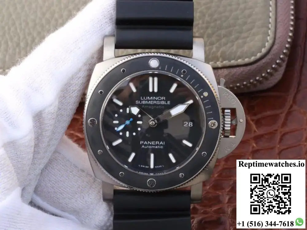 Panerai Luminor Submersible 1950 Amagnetic 3 Days PAM1389 VS Factory Black Dial - Watches