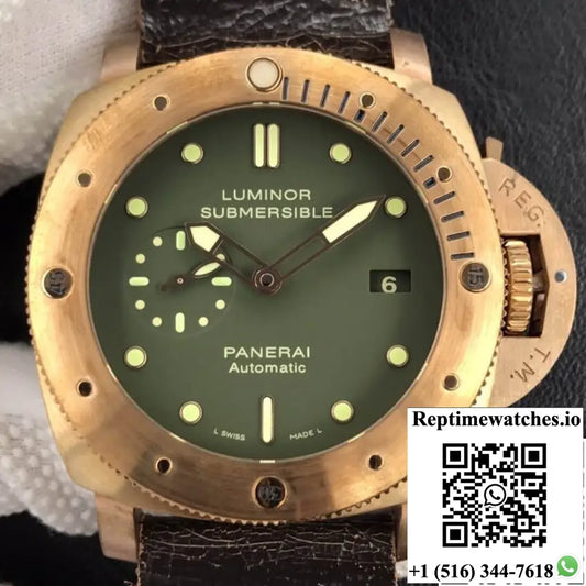 Panerai Luminor Submersible 1950 Bronzo PAM382 VS Factory V2 Green Dial Product Photo 1
