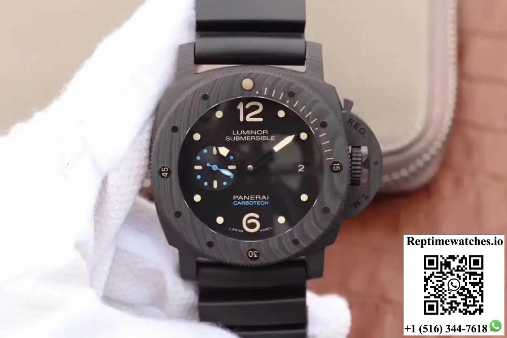 Panerai Luminor Submersible 1950 PAM616 VS Factory Black Dial - Watches