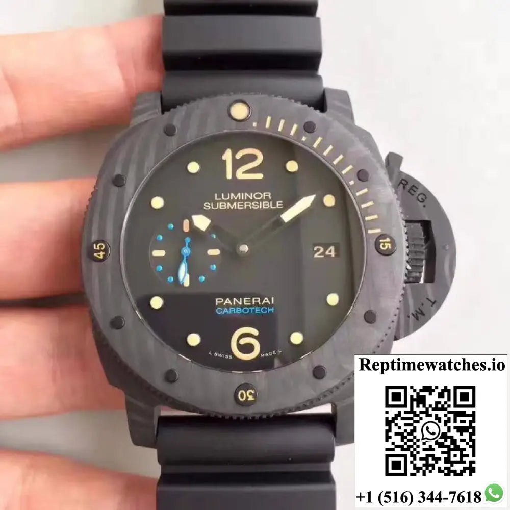 Panerai Luminor Submersible 1950 PAM616 VS Factory V3 Black Dial - Watches