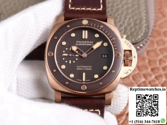 Panerai Submersible PAM00968 King of Bronze VS Factory Brown Dial AI Factory