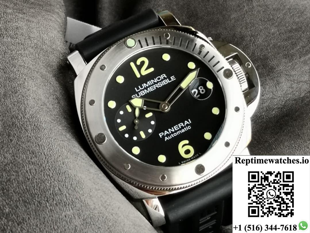 Panerai Submersible Pam01024 Vs Factory Stainless Steel Bezel-Rep Time Watches
