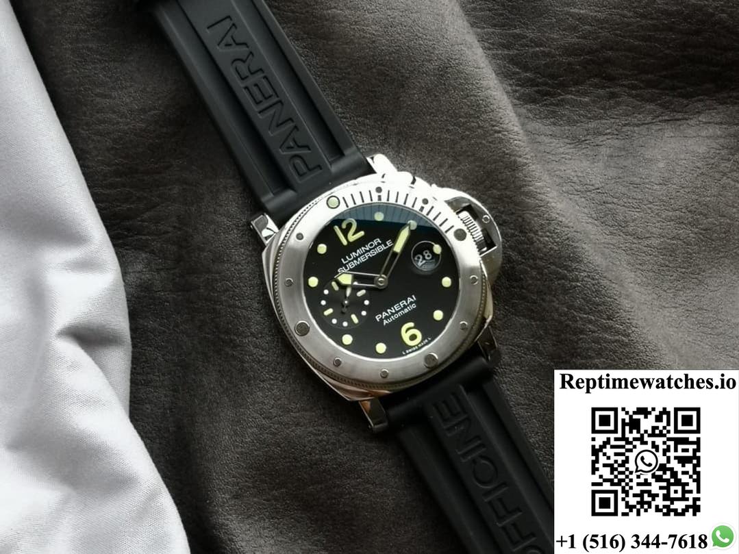 Panerai Submersible Pam01024 Vs Factory Stainless Steel Bezel-Rep Time Watches