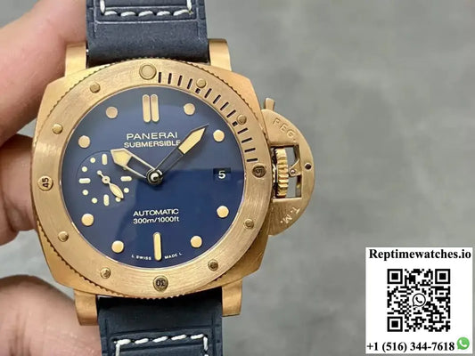 Panerai Submersible PAM01074 VS Factory Blue Dial - Watches