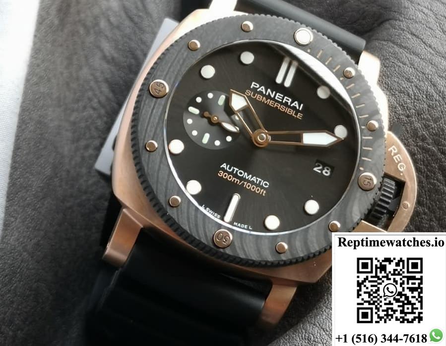 Panerai Submersible Pam02164 Vs Factory Black Dial-Rep Time Watches
