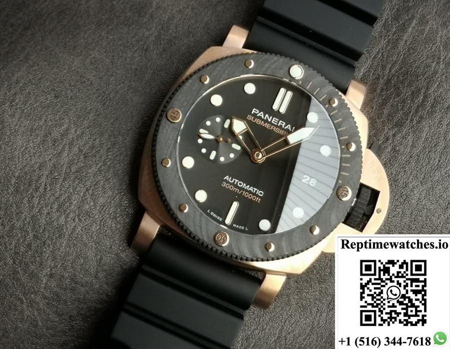 Panerai Submersible Pam02164 Vs Factory Black Dial-Rep Time Watches