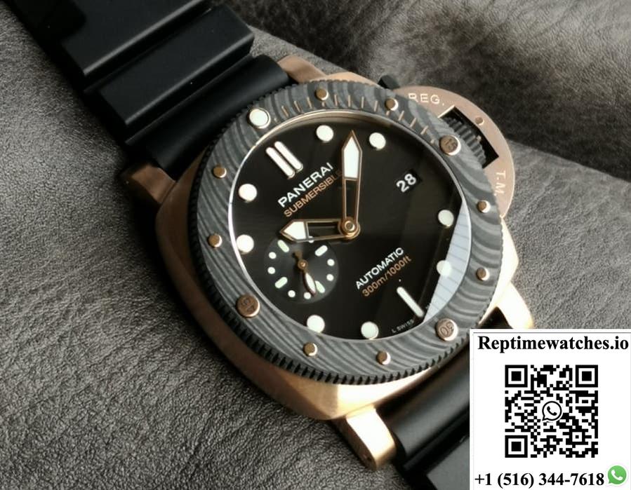 Panerai Submersible Pam02164 Vs Factory Black Dial-Rep Time Watches