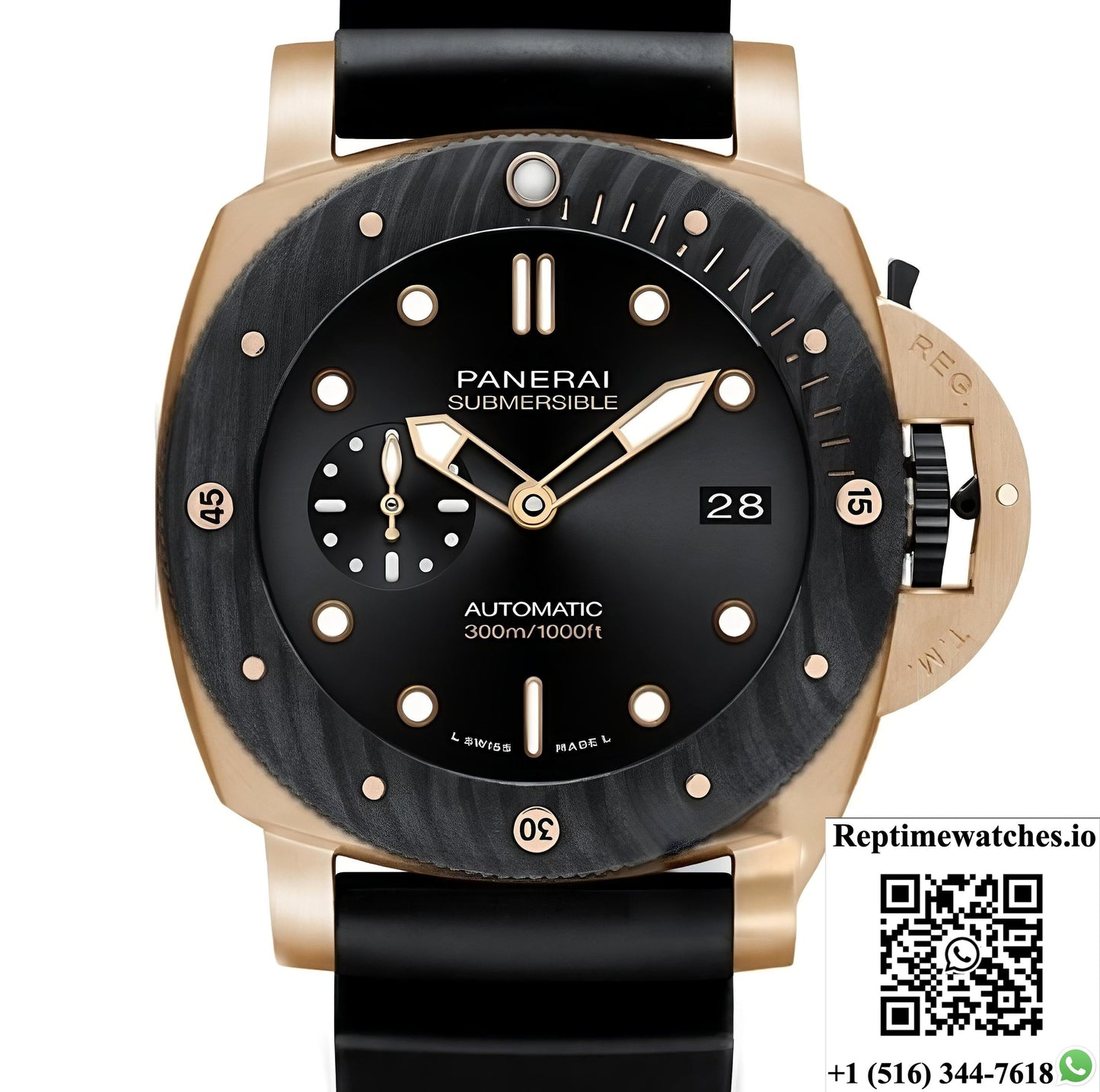 Panerai Submersible Pam02164 Vs Factory Black Dial-Rep Time Watches