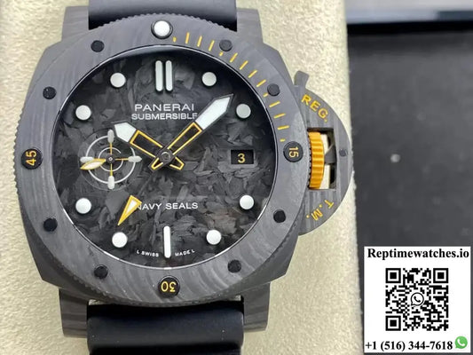 Panerai Submersible PAM1324 VS Factory Carbon Fiber Dial - Watches