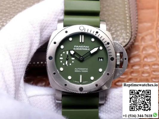 Panerai Submersible Verde Militare PAM1055 VS Factory Matte-Green Dial AI Factory