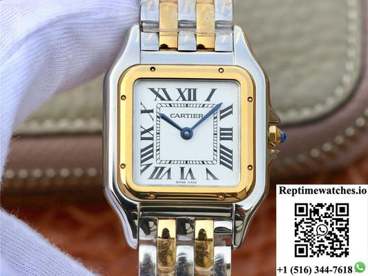 Panthere De Cartier W2Pn0007 27Mm 8848 Factory White Dial-Rep Time Watches