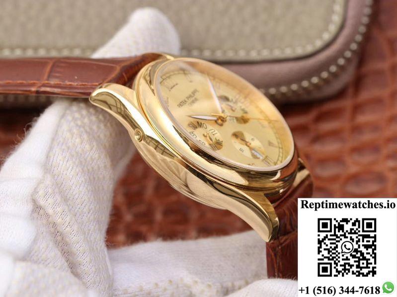 Patek Philippe Annual Calendar 5035J Gold Dial-Rep Time Watches