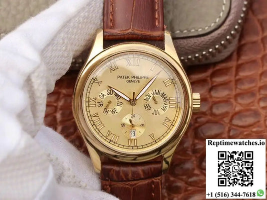 Patek Philippe Annual Calendar 5035J Gold Dial - Watches