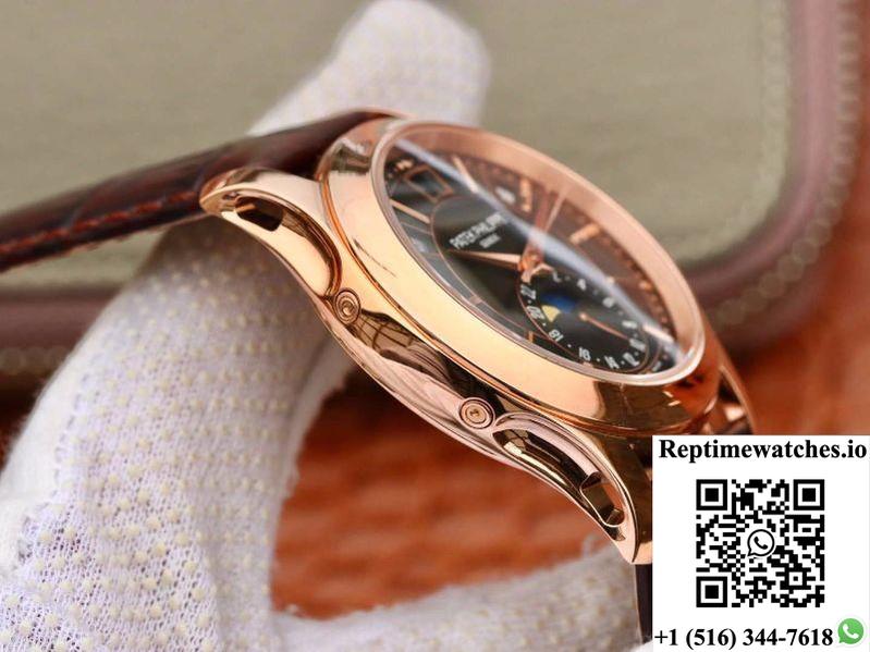 Patek Philippe Annual Calendar 5205G-001 Km Factory Black Dial-Rep Time Watches