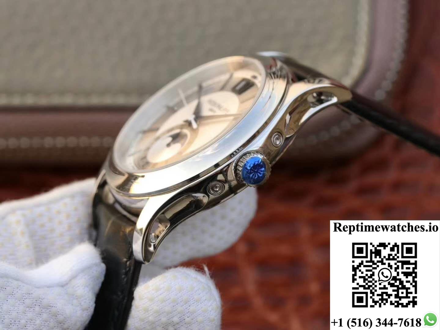 Patek Philippe Annual Calendar 5205G-001 Rhodium Dial-Rep Time Watches