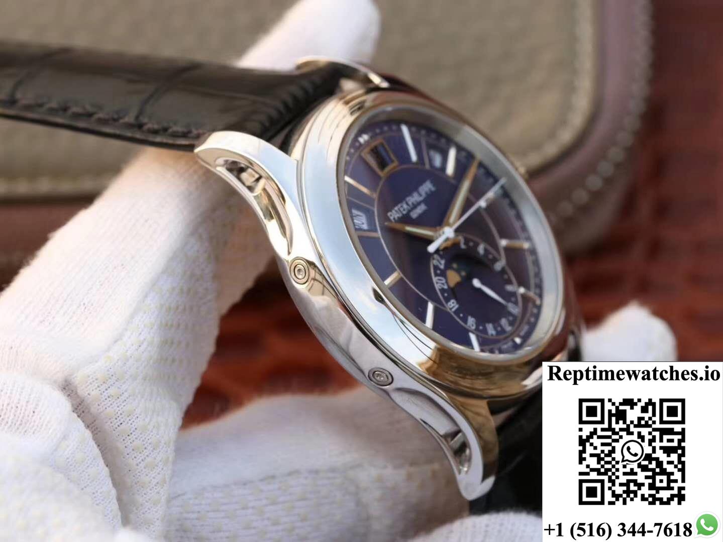 Patek Philippe Annual Calendar 5205G-013 Blue Dial-Rep Time Watches