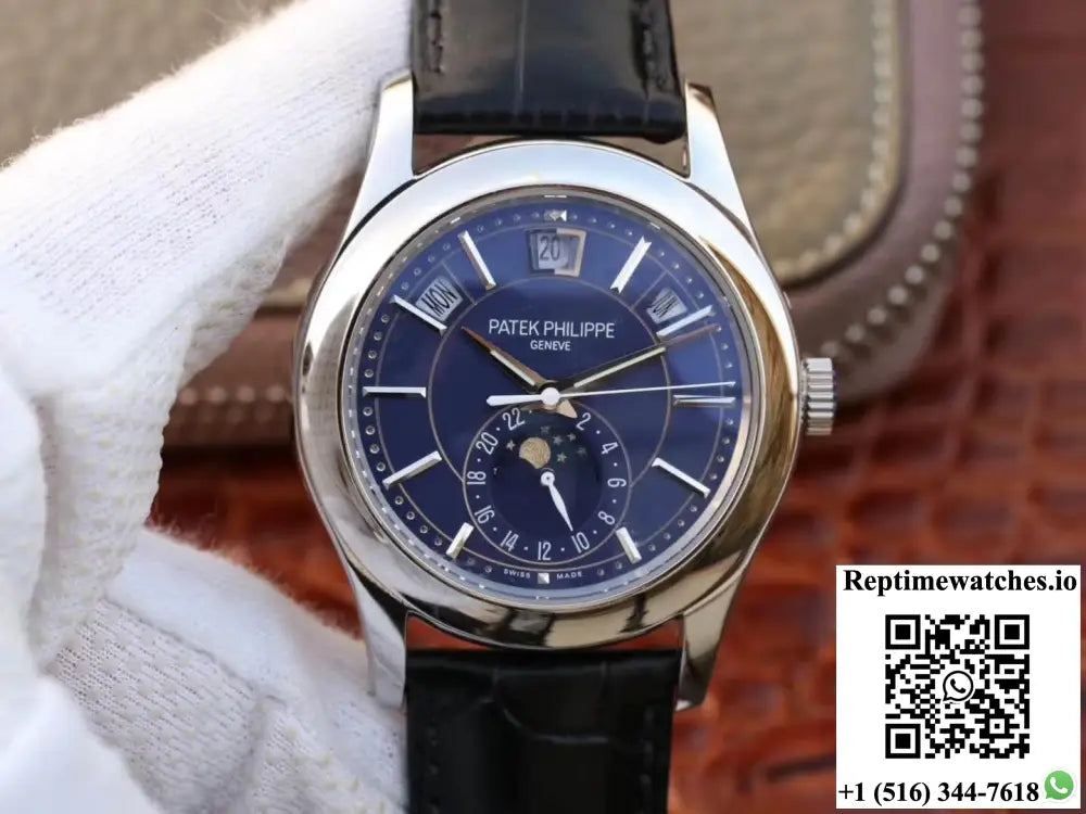 Patek Philippe Annual Calendar 5205G-013 Blue Dial - Watches
