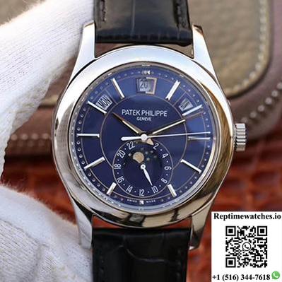 Patek Philippe Annual Calendar 5205G-013 Blue Dial-Rep Time Watches
