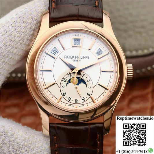 Patek Philippe Annual Calendar 5205R-001 Km Factory Rose Gold-Rep Time Watches