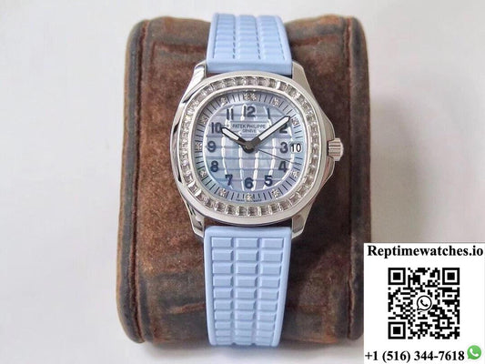 Patek Philippe Aquanaut 5072G-001 Ppf Factory Light Blue Dial-Rep Time Watches