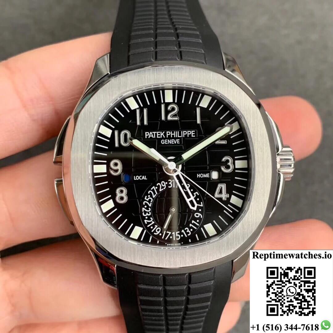Patek Philippe Aquanaut 5164A-001 Gr Factory Stainless Steel Black Dial-Rep Time Watches