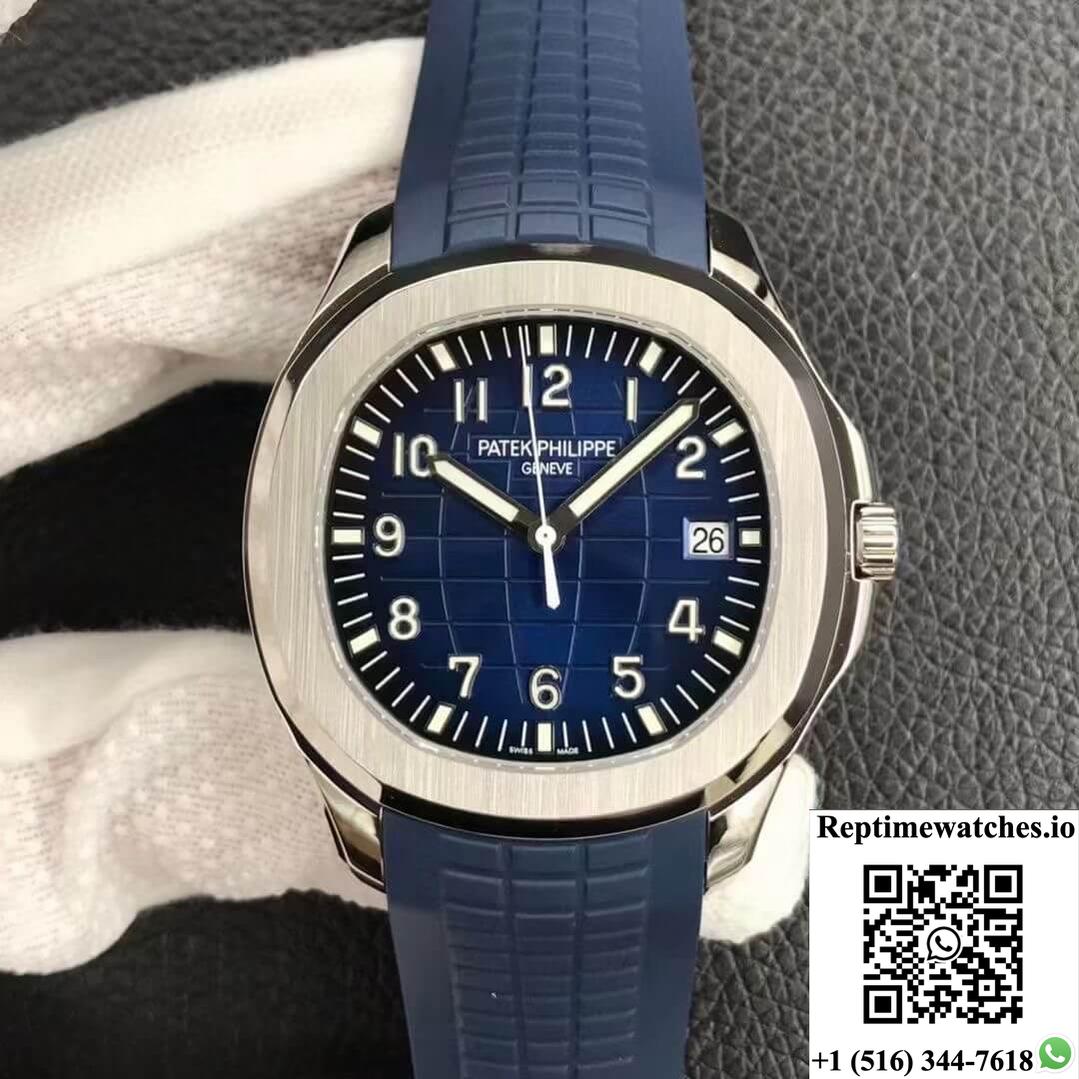 Patek Philippe Aquanaut 5168G-001 3K Factory Blue Strap-Rep Time Watches