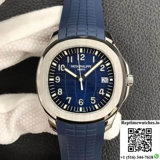 Patek Philippe Aquanaut 5168G-001 3K Factory Blue Strap-Rep Time Watches