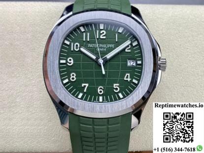 Patek Philippe Aquanaut 5168G-010 3K Factory V2 Upgraded Version Green Strap-Rep Time Watches