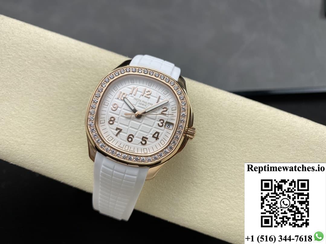 Patek Philippe Aquanaut 5268-200R-001 Gr Factory White Dial-Rep Time Watches