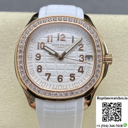 Patek Philippe Aquanaut 5268-200R-001 Gr Factory White Dial-Rep Time Watches