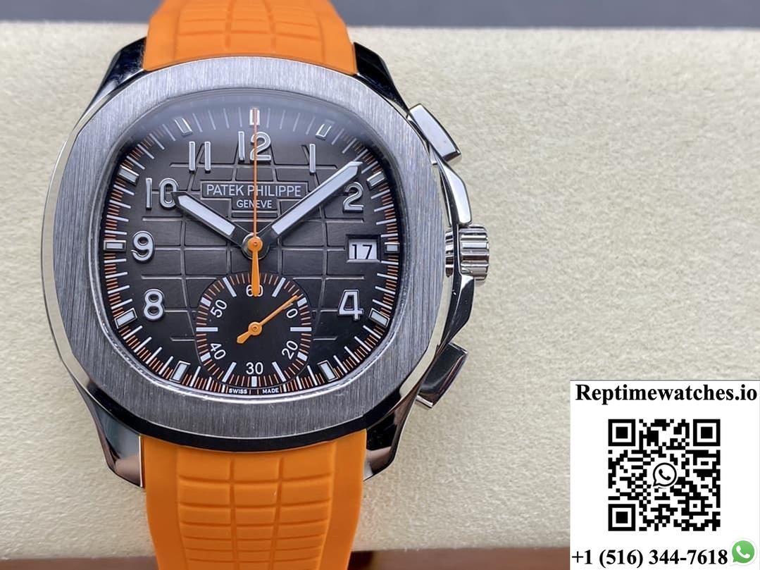 Patek Philippe Aquanaut 5968A-001 Gr Factory Black Dial-Rep Time Watches