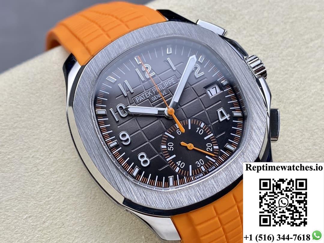 Patek Philippe Aquanaut 5968A-001 Gr Factory Black Dial-Rep Time Watches