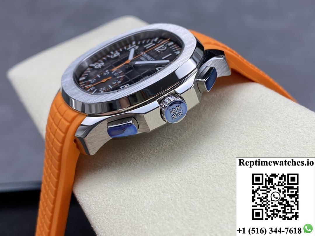 Patek Philippe Aquanaut 5968A-001 Gr Factory Black Dial-Rep Time Watches