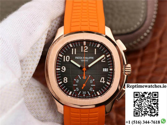 Patek Philippe Aquanaut 5968A-001 Orange Strap-Rep Time Watches