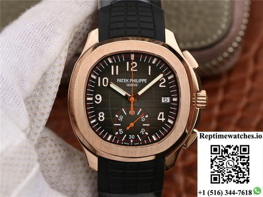 Patek Philippe Aquanaut 5968A-001 Rose Gold-Rep Time Watches