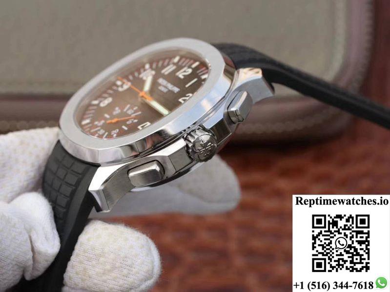 Patek Philippe Aquanaut Chronograph 5968A-001 Black Dial-Rep Time Watches