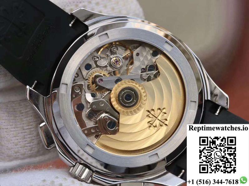 Patek Philippe Aquanaut Chronograph 5968A-001 Black Dial-Rep Time Watches