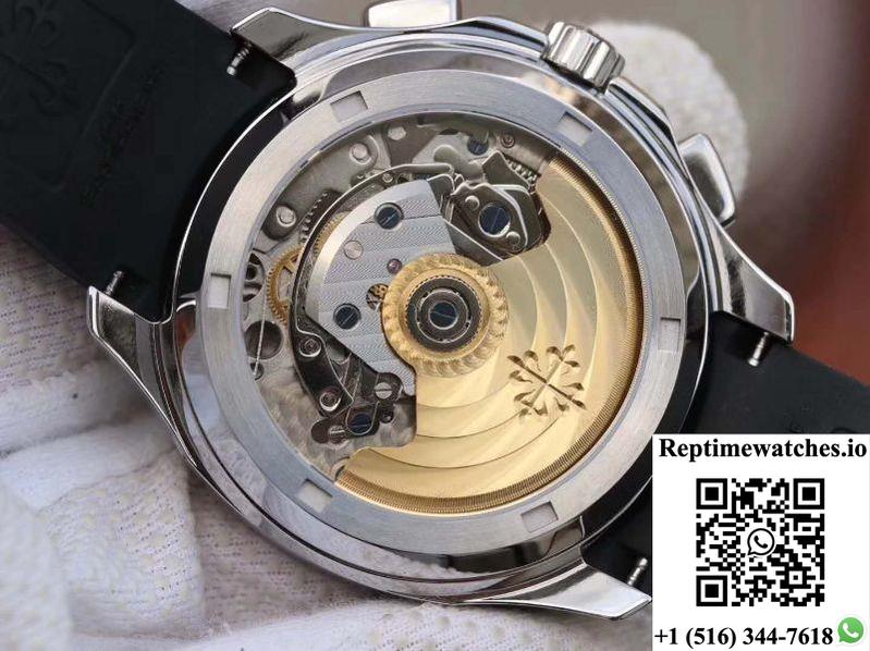 Patek Philippe Aquanaut Chronograph 5968A-001 Black Dial-Rep Time Watches
