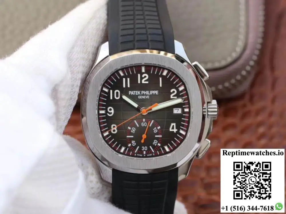 Patek Philippe Aquanaut Chronograph 5968A-001 Black Dial - Watches