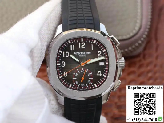 Patek Philippe Aquanaut Chronograph 5968A-001 Black Dial - Watches