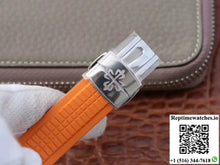 Patek Philippe Aquanaut Chronograph 5968A Orange Rubber Strap Black Dial - Watches