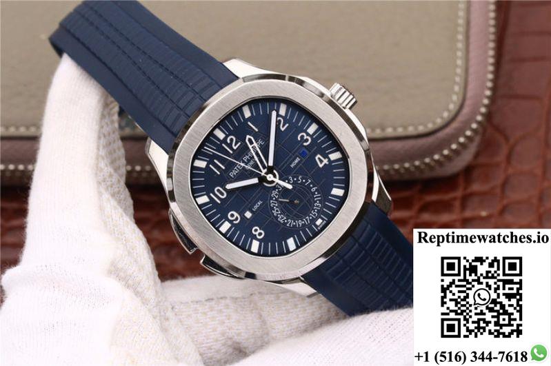 Patek Philippe Aquanaut Dual Time 5164A-001 Mp Factory Blue Dial-Rep Time Watches
