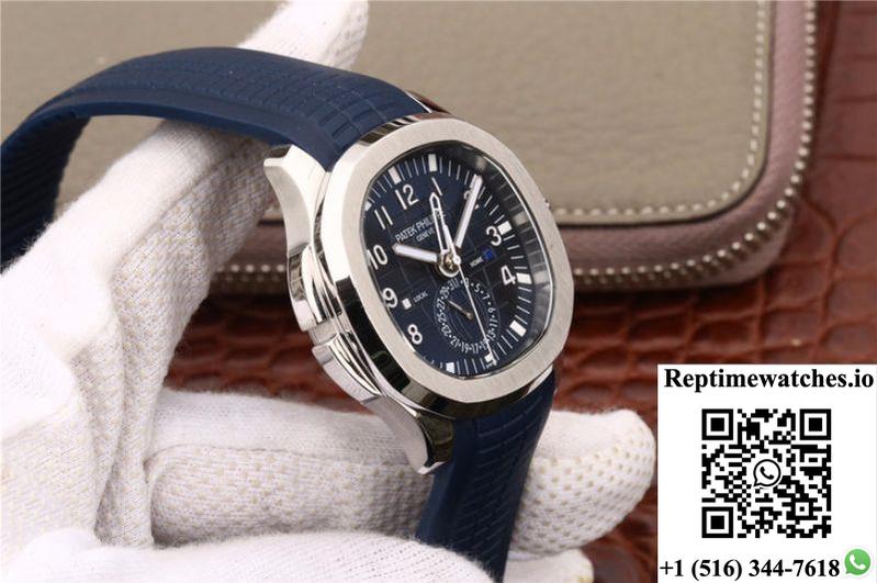 Patek Philippe Aquanaut Dual Time 5164A-001 Mp Factory Blue Dial-Rep Time Watches