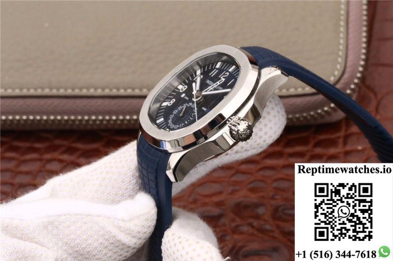 Patek Philippe Aquanaut Dual Time 5164A-001 Mp Factory Blue Dial-Rep Time Watches