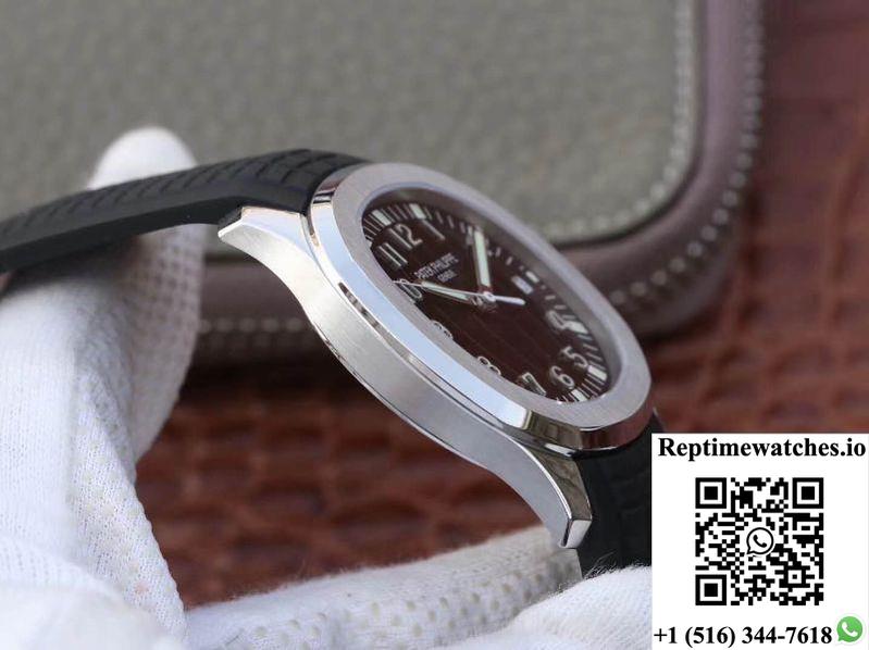 Patek Philippe Aquanaut Jumbo 5167A-001 Black Dial-Rep Time Watches