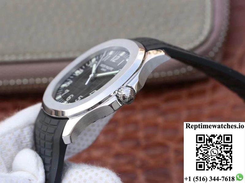 Patek Philippe Aquanaut Jumbo 5167A-001 Black Dial-Rep Time Watches