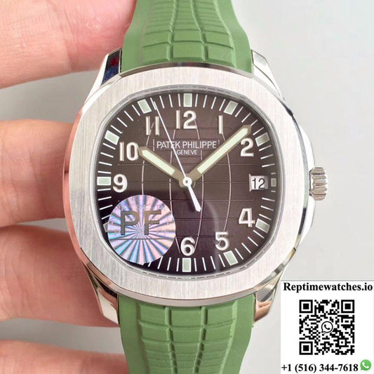 Patek Philippe Aquanaut Jumbo 5167A-001 Pf Factory Black Dial-Rep Time Watches