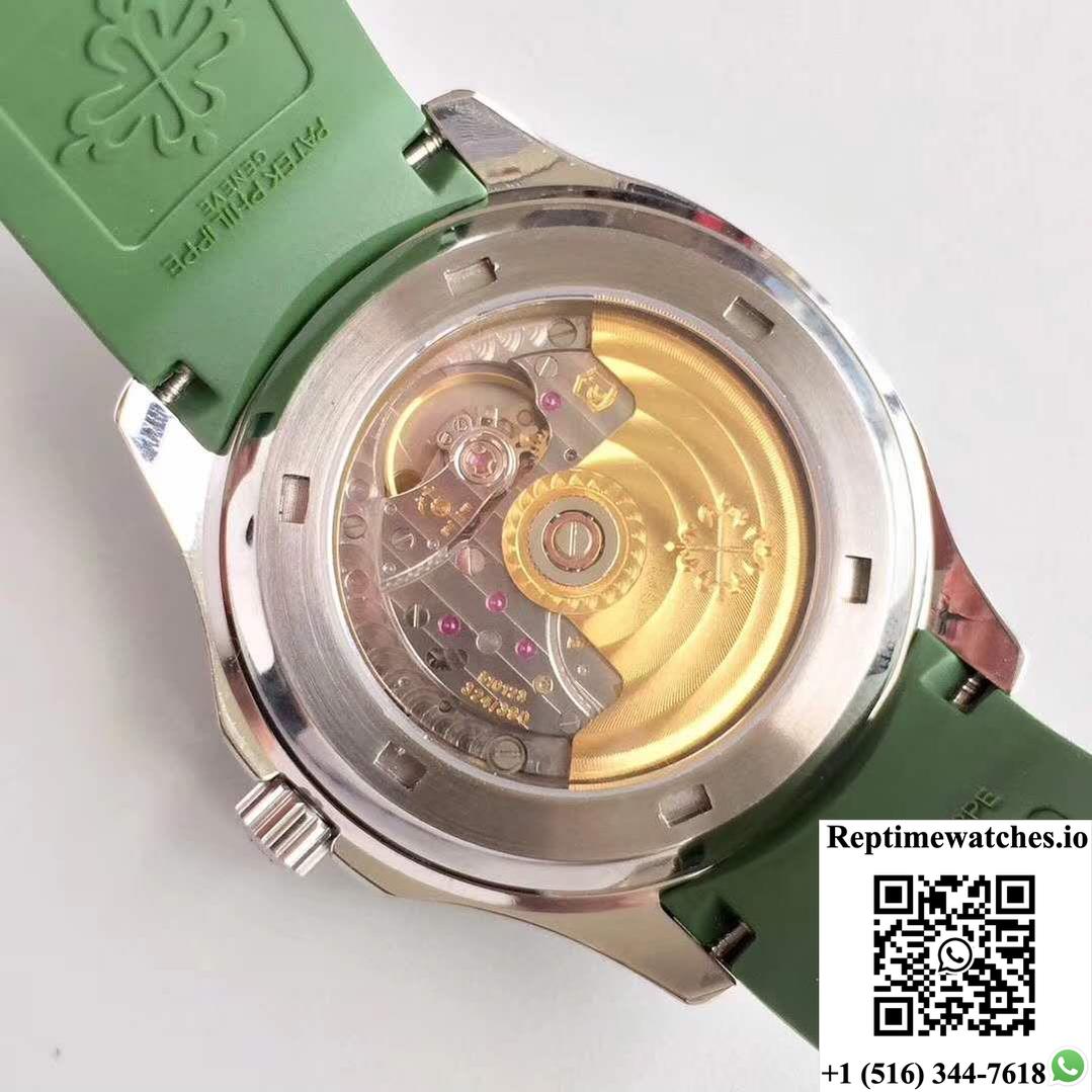 Patek Philippe Aquanaut Jumbo 5167A Pf Factory Green Dial-Rep Time Watches