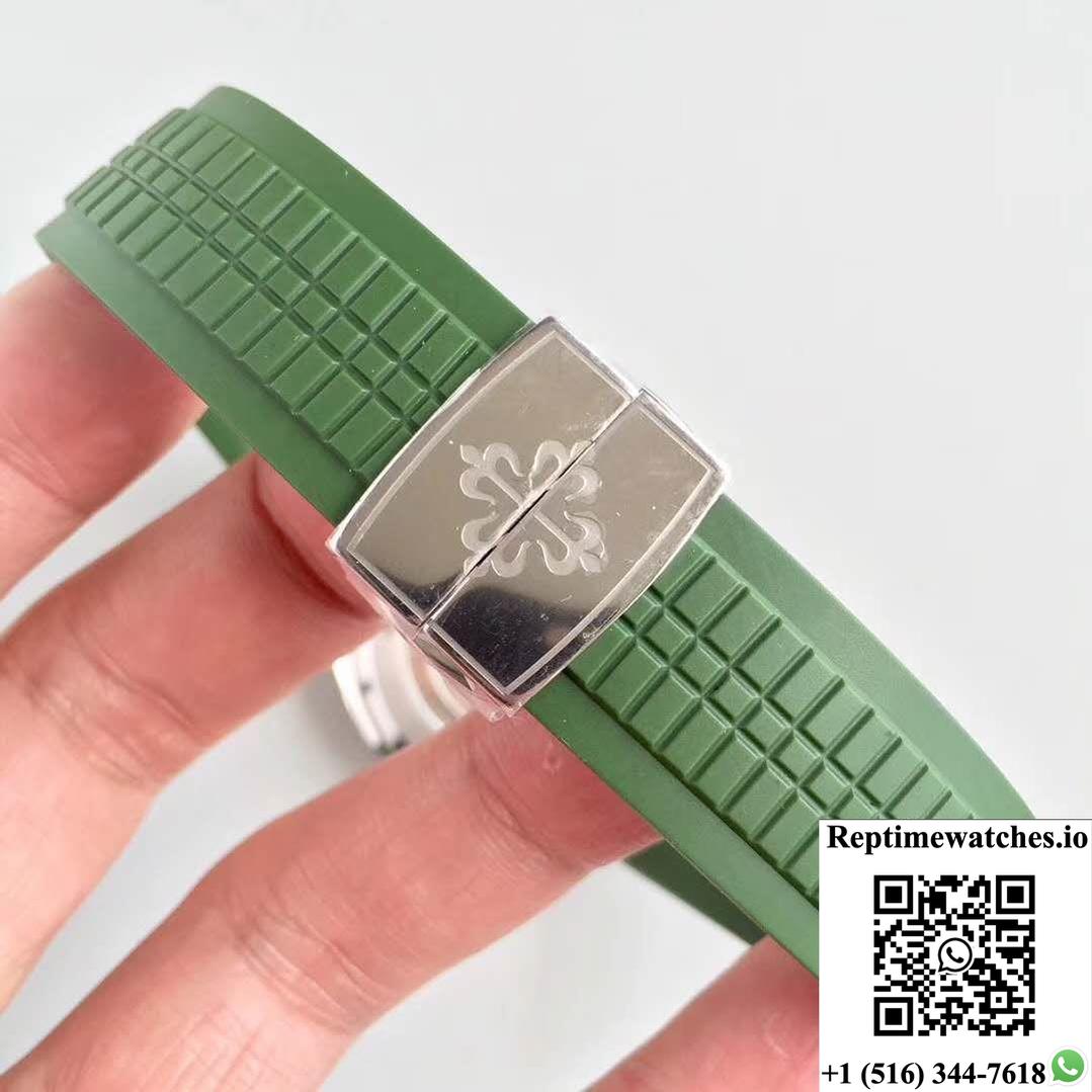 Patek Philippe Aquanaut Jumbo 5167A Pf Factory Green Dial-Rep Time Watches